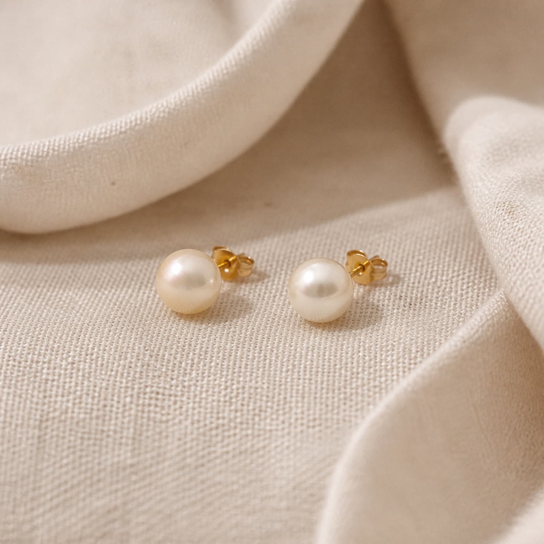 Office Pearl gold-tone earrings