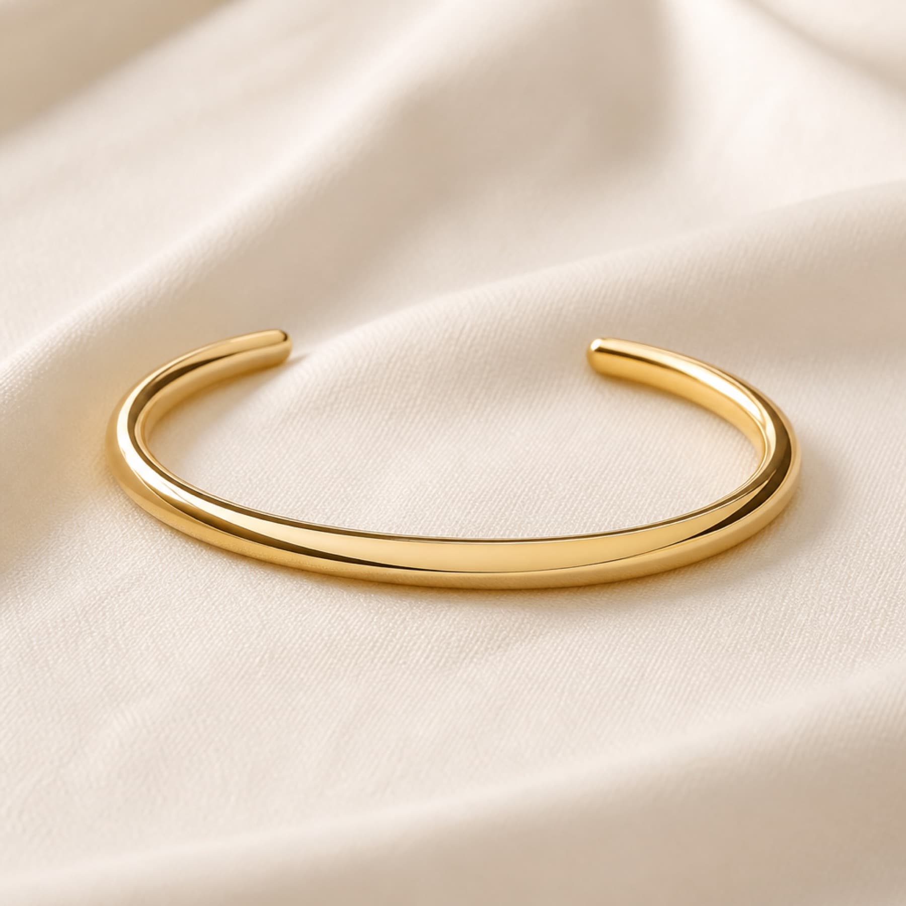 Slim Cuff gold-tone bracelets