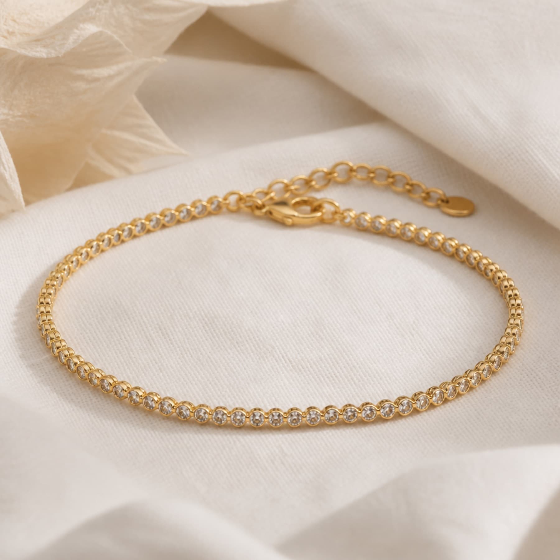 Tennis Line gold-tone bracelets